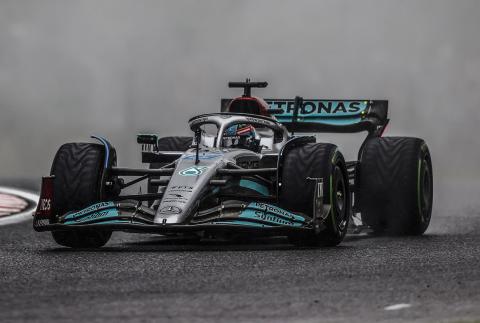 Russell heads Hamilton as Mercedes show pace in FP2