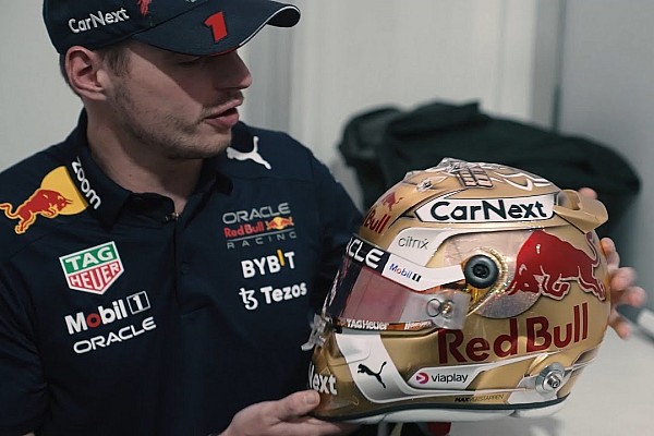Verstappen, 2022 sezonunun kalan kısmında altın kask tasarımıyla yarışacak