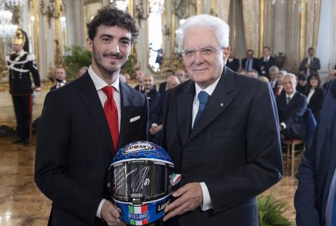 Italian President hosts MotoGP champions Bagnaia, Ducati