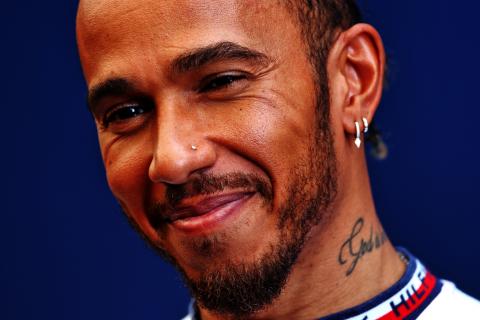 Who was Lewis Hamilton spotted with in Antarctica?