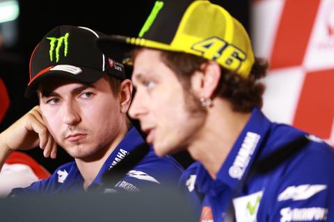 Lorenzo on Rossi downfall: “If you feel strong? You don’t talk about this stuff"
