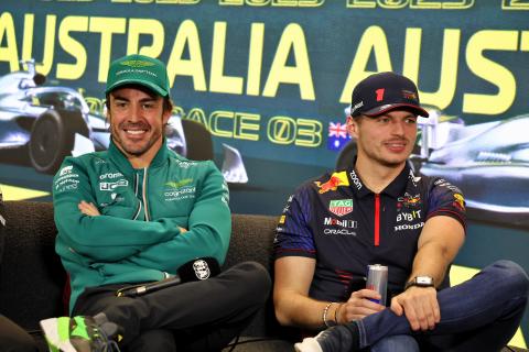 ‘I will ask for 33 next year’ – Alonso shares number joke with Verstappen