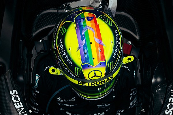 FIA, Hamilton’ın gökkuşaklı kask tasarımından rahatsız değil