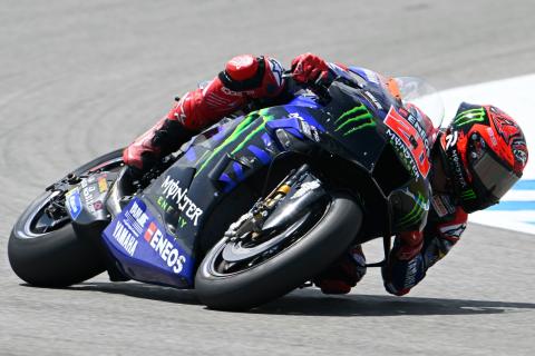 Spanish MotoGP red flagged as Quartararo and Oliveira crash