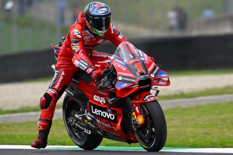 Bagnaia leads all-Ducati podium to take Mugello sprint win