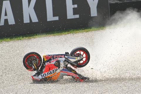 “Marc Marquez doesn’t give up – so what does he do? Crashes”