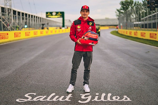 Leclerc, Kanada GP’de Gilles Villeneuve’ün anısına özel bir kaskla yarışacak