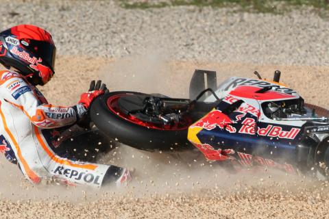 Marquez brothers top MotoGP falls list
