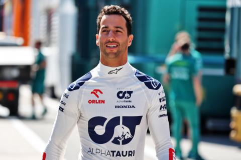 FIRST LOOK: Daniel Ricciardo in AlphaTauri overalls for seat fitting in Hungary