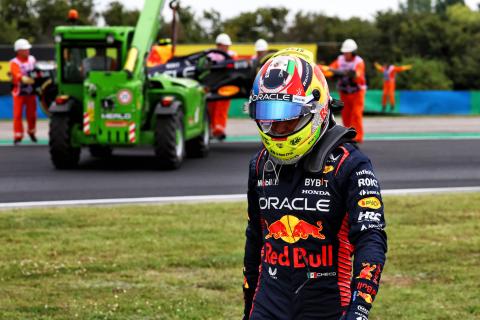 Under-pressure Perez crashes in opening minutes of FP1 in Hungary