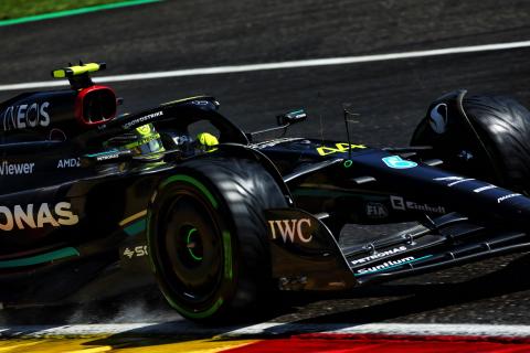 Hamilton hit with penalty for clash with Red Bull in F1 Belgian GP sprint race