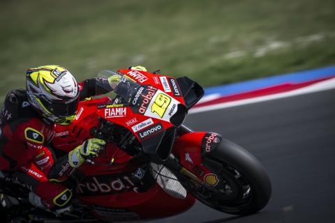 Alvaro Bautista in action at Misano for second MotoGP test