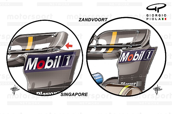 Red Bull, Singapur Grand Prix’sine yeni bir arka kanat getirdi