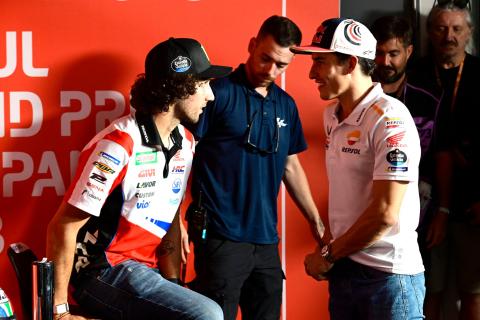 Alex Rins surprised: "I thought Marquez was playing with us!”