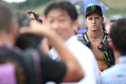 'All in' slicks in the rain gamble backfires for Quartararo, Morbidelli