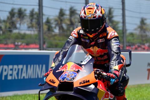 ‘F**k, sorry boys!’ Jack Miller ‘crashed on the way into pitlane’