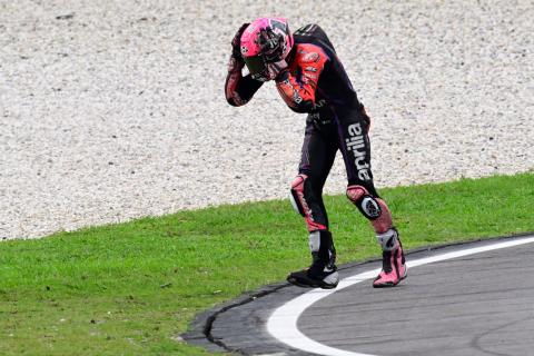 Aleix Espargaro suffers four Friday falls: “I’ve definitely had better days”