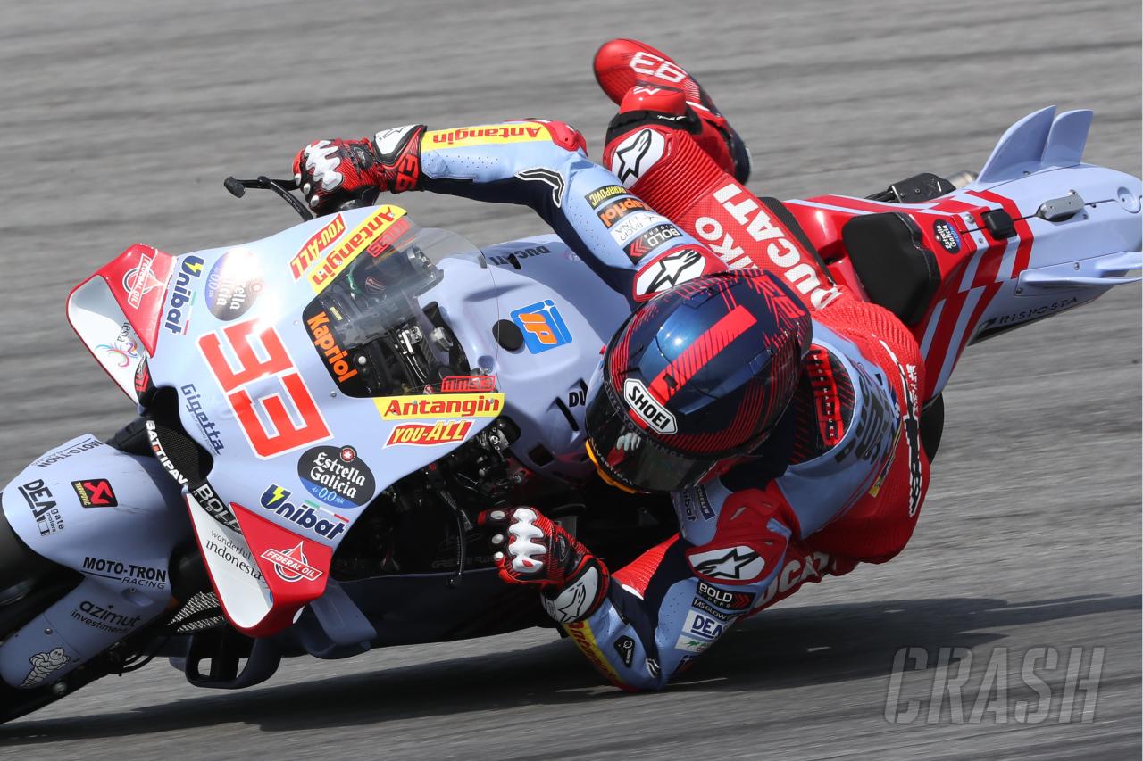Marc Marquez endures first Ducati crash and a tech issue in Sepang test