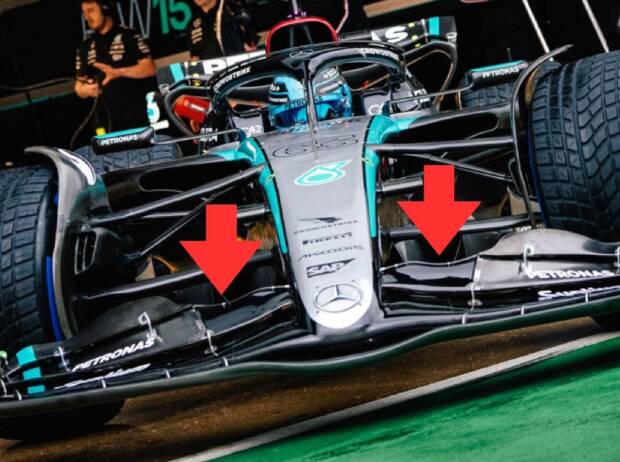 Formel-1-Technik: Was macht Mercedes da am Frontflügel?