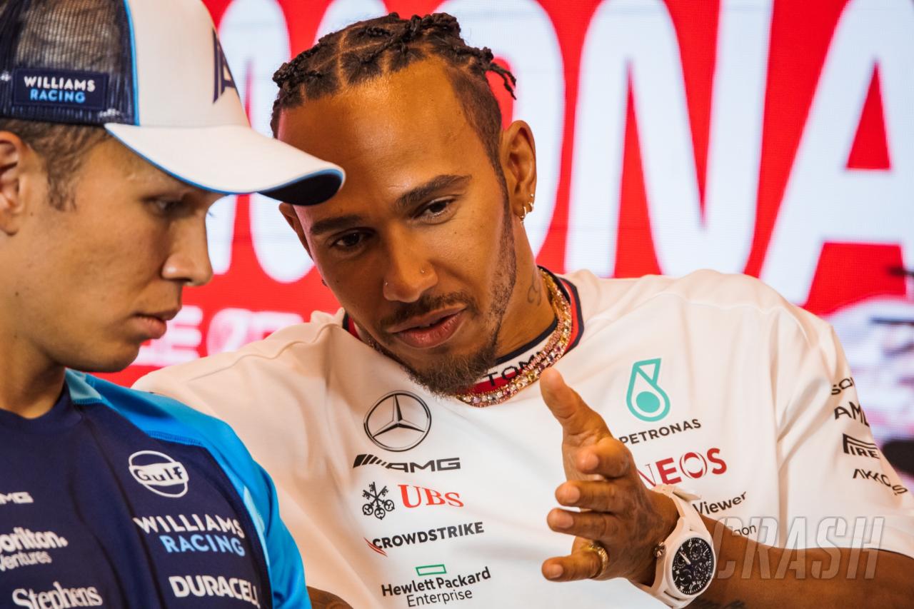 Alex Albon thwarted by Lewis Hamilton at Ferrari but spoke to “half the grid”