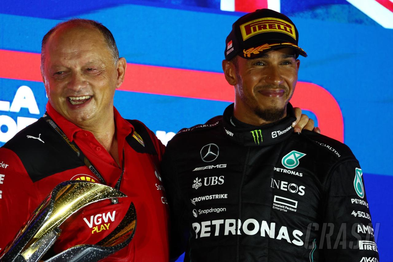 Whispers in Italy that Ferrari are still trying to lure Lewis Hamilton for 2025