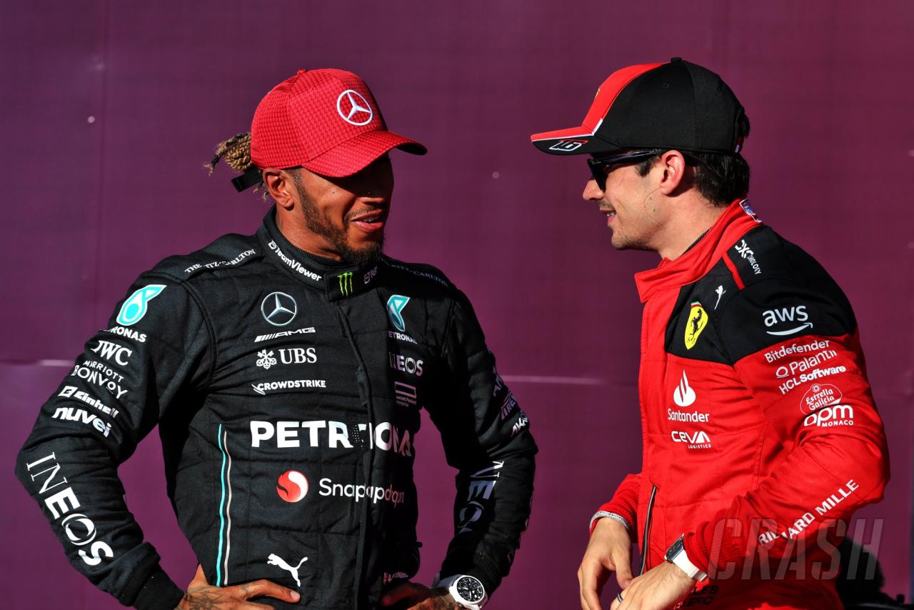 Charles Leclerc exchanged texts with Lewis Hamilton as Ferrari news rocked F1