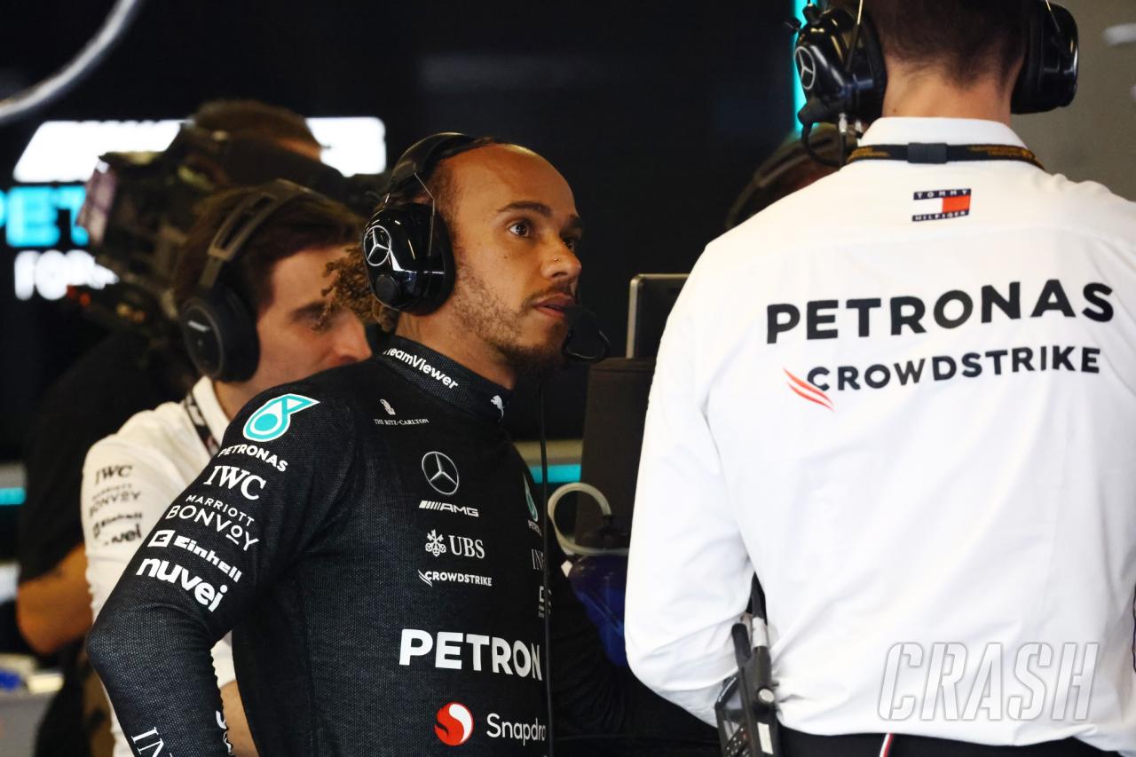 Lewis Hamilton’s lap time revealed after driving Mercedes W14 today