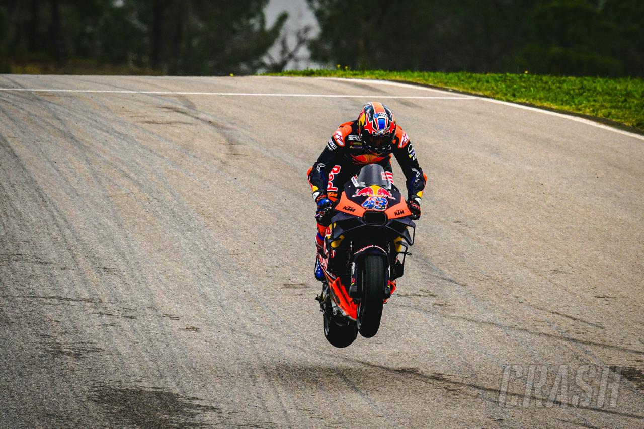 PICS: Jack Miller gets airtime at the Portimao MotoGP