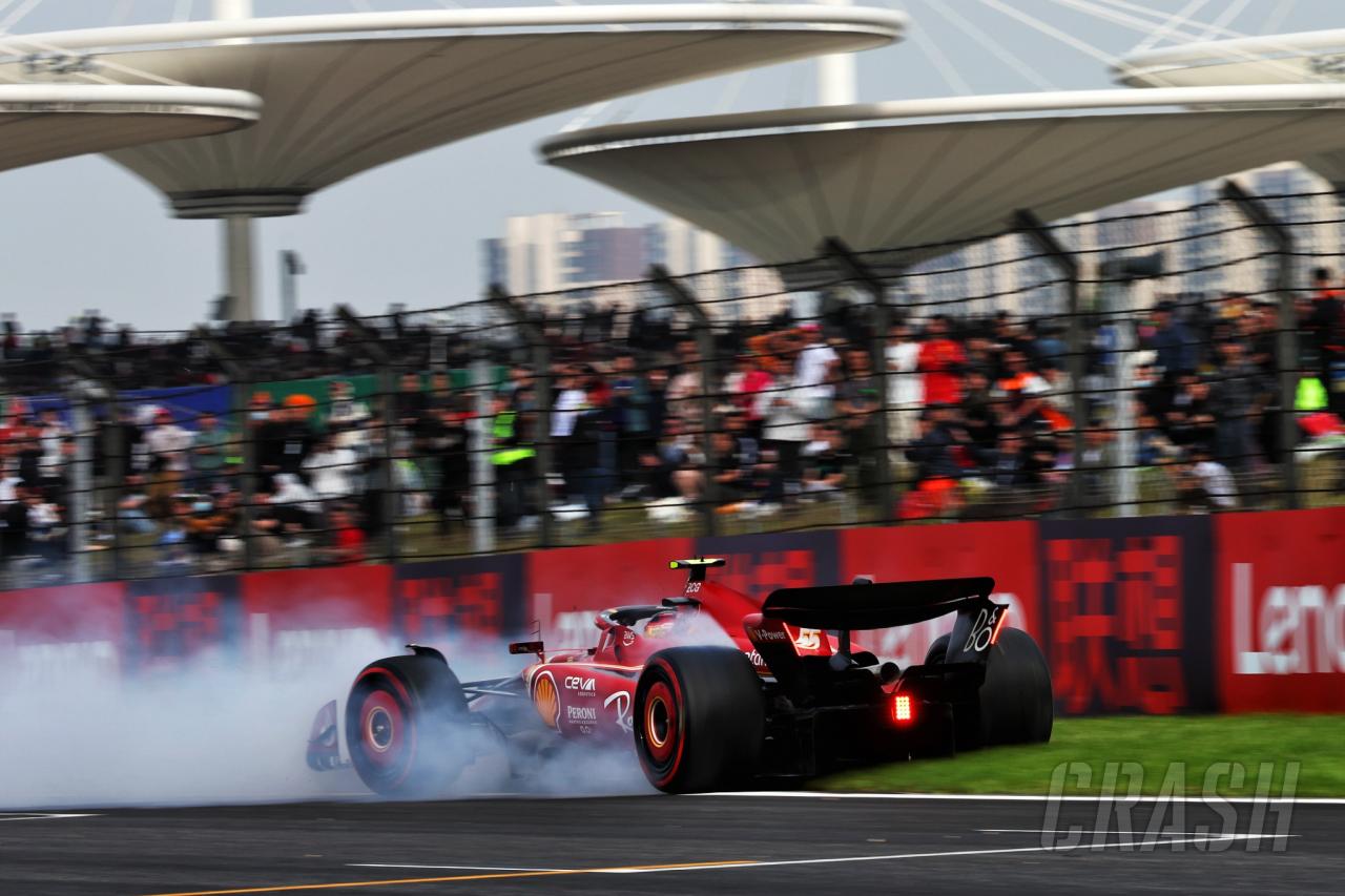 Aston Martin protest Chinese GP qualifying result over Carlos Sainz crash