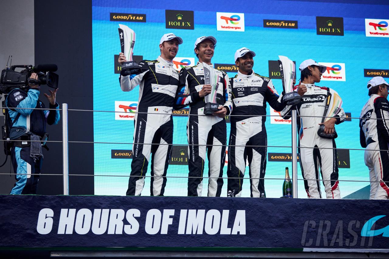 Valentino Rossi podium in just his second World Endurance Championship race Valentino Rossi podium in just his second World Endurance Championship race