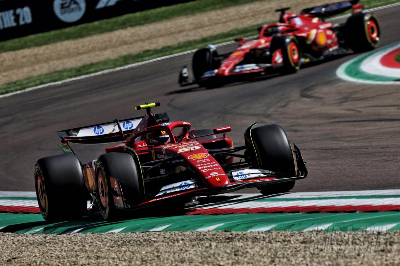 Carlos Sainz: Ferrari’s Imola upgrade was “overhyped” as pole challenge falters