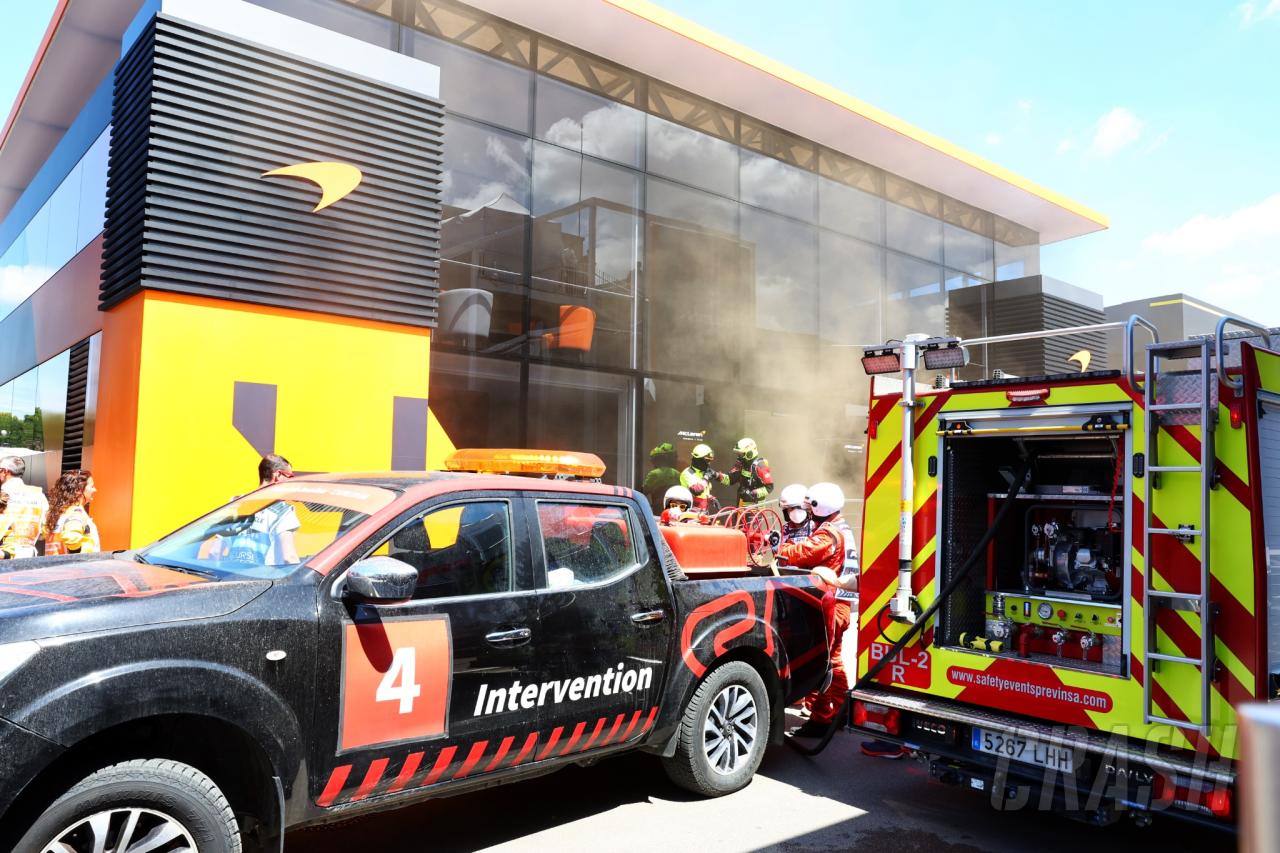 McLaren team member discharged from hospital after F1 paddock fire