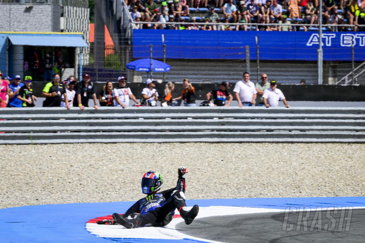 Alex Rins injury after highside explained; a doubt for next week’s race