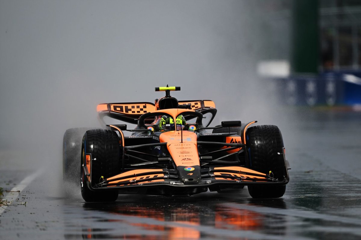 Kanada Yarış 1. antrenman: Yağmurun etkilediği ilk seansta lider Norris, Ferrari pilotları takipte!