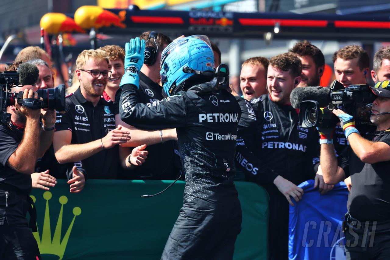 One-stopping George Russell beats Lewis Hamilton to Belgian GP win