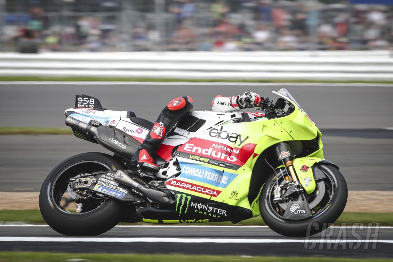 Marco Bezzecchi reacts to engine issues in Silverstone practice