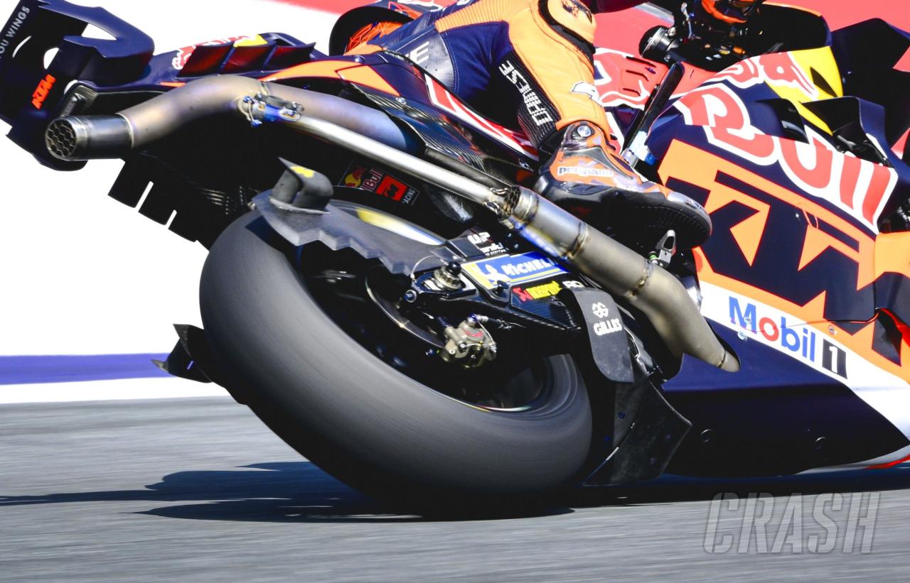 PICS: Pol Espargaro debuts radical KTM swingarm wings