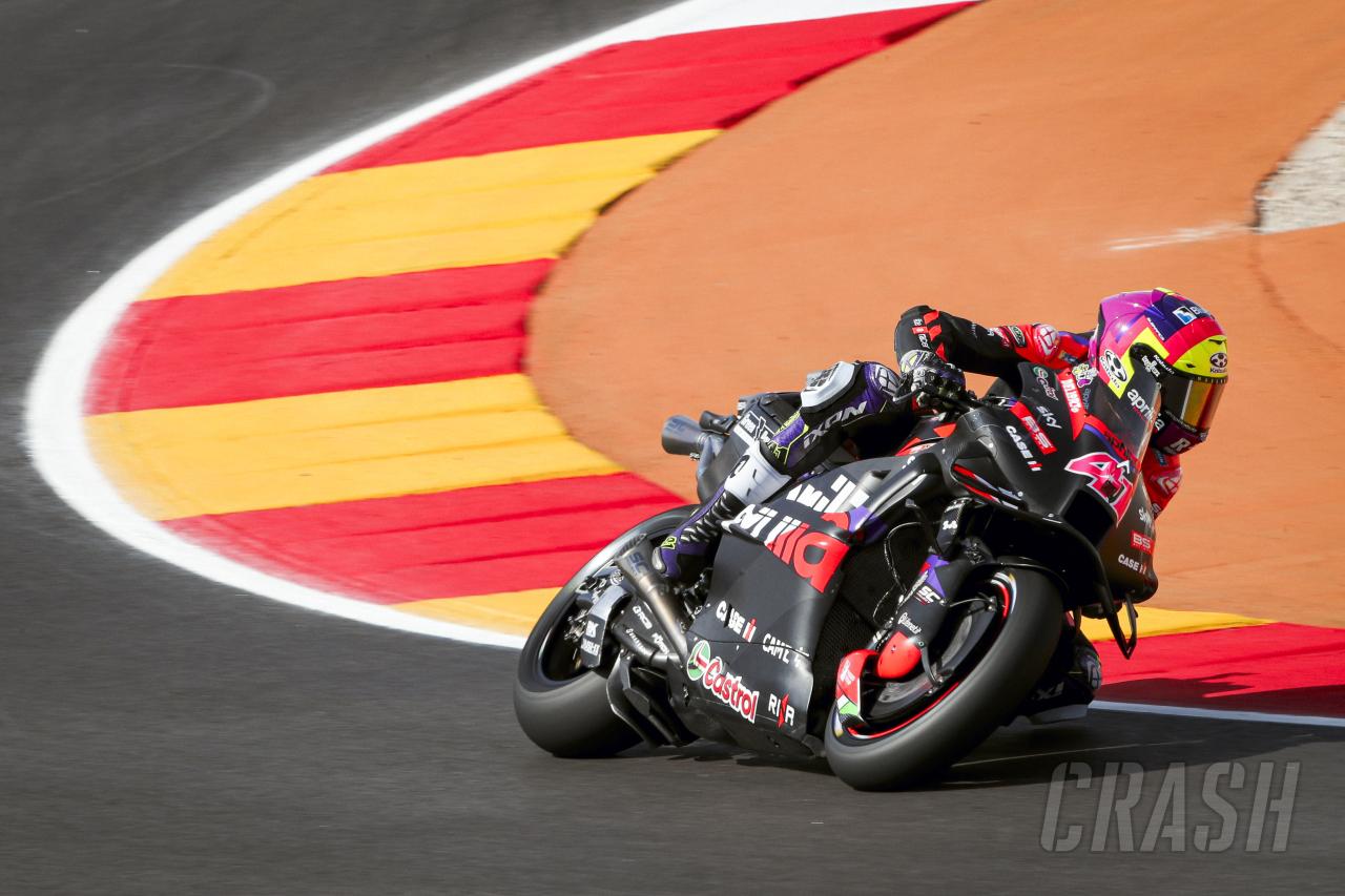 Aleix Espargaro “very happy” about historic day for Aprilia at Aragon MotoGP