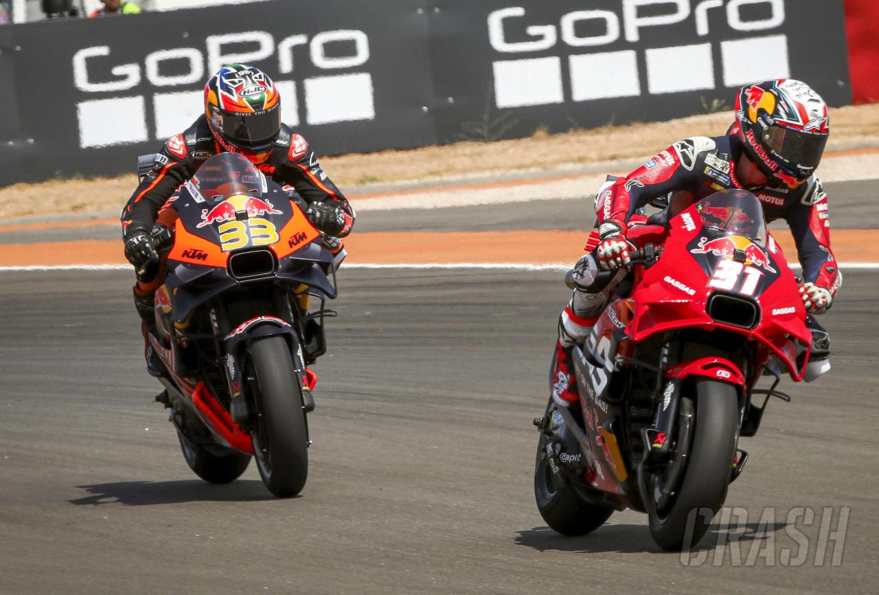 Brad Binder “I had a rolling burnout again!”, Jack Miller “nipped by Rins” Brad Binder “I had a rolling burnout again!”, Jack Miller “nipped by Rins”