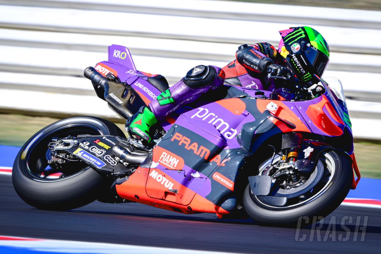 Franco Morbidelli leads Marc Marquez in San Marino MotoGP warm-up Franco Morbidelli leads Marc Marquez in San Marino MotoGP warm-up