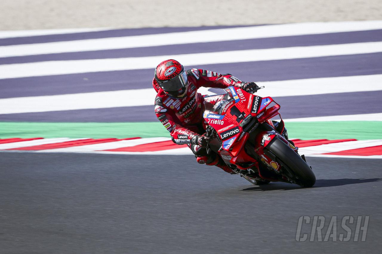 Emilia Romagna MotoGP: Bagnaia beats Martin for pole, Marquez seventh after crash