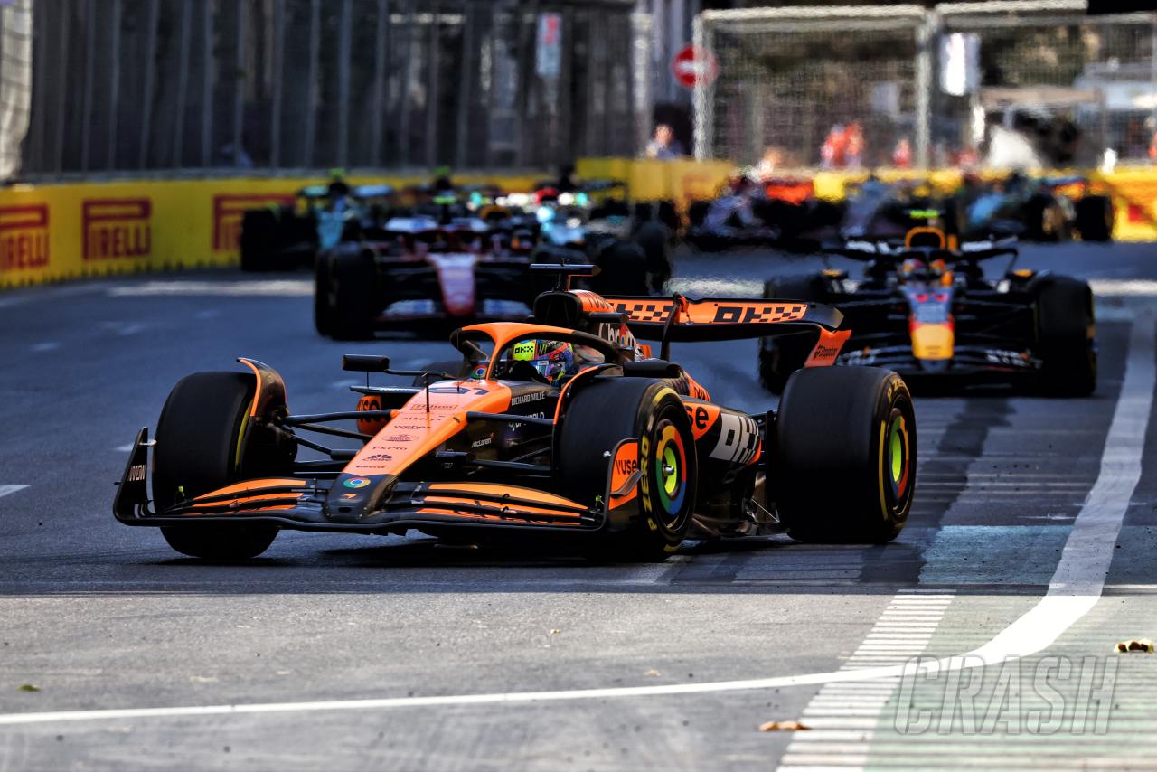 Oscar Piastri wins Azerbaijan GP to give McLaren the constructors’ lead