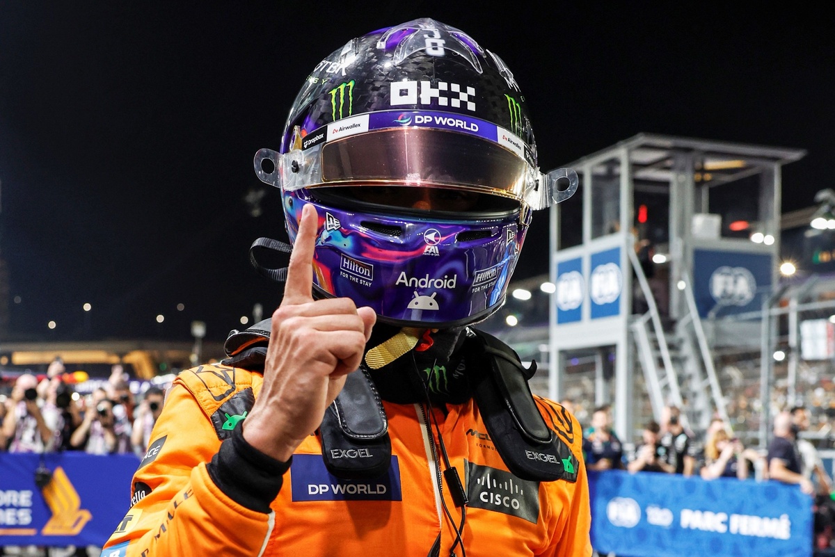 Singapur Yarış sıralama turları: Norris pole’de Verstappen ikinci!