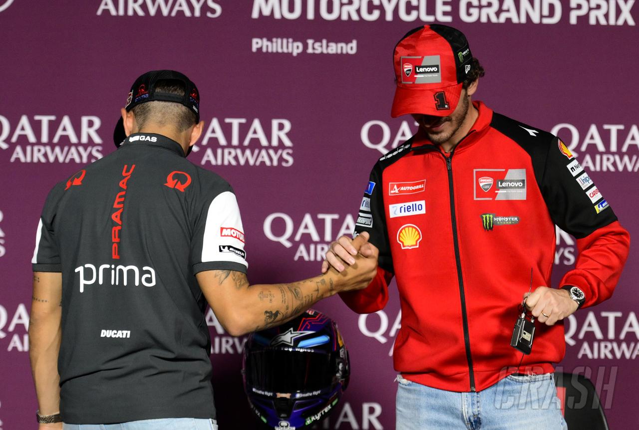 Francesco Bagnaia outlines “huge” 2024 change for Martin, warns “you still feel the pressure”