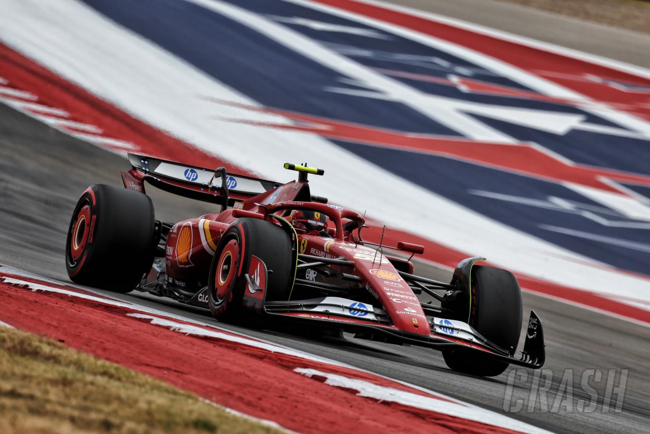 Carlos Sainz leads Ferrari 1-2 in United States GP practice