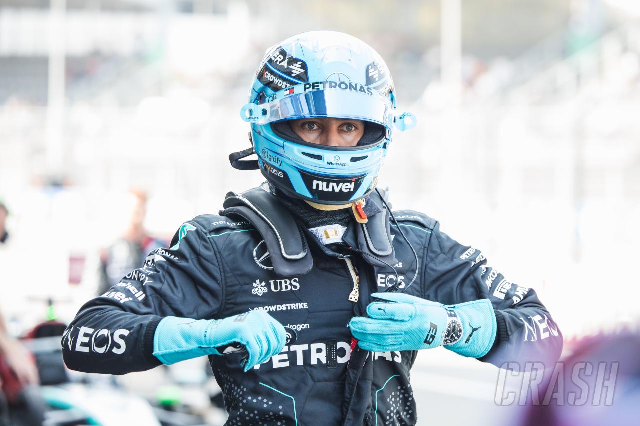 George Russell explains latest Mercedes crash in Mexico: “The car started bouncing…”
