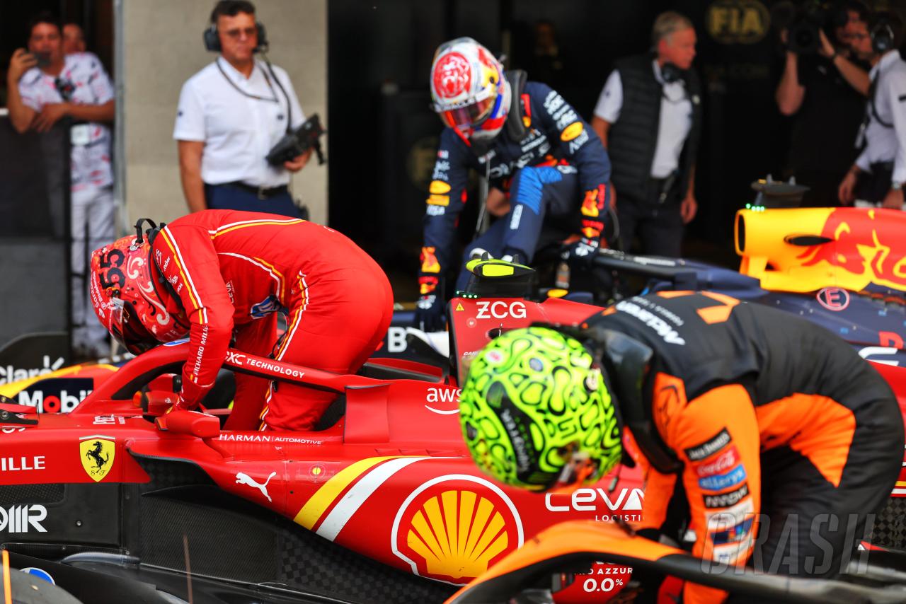 Starting grid at the F1 Mexico City Grand Prix