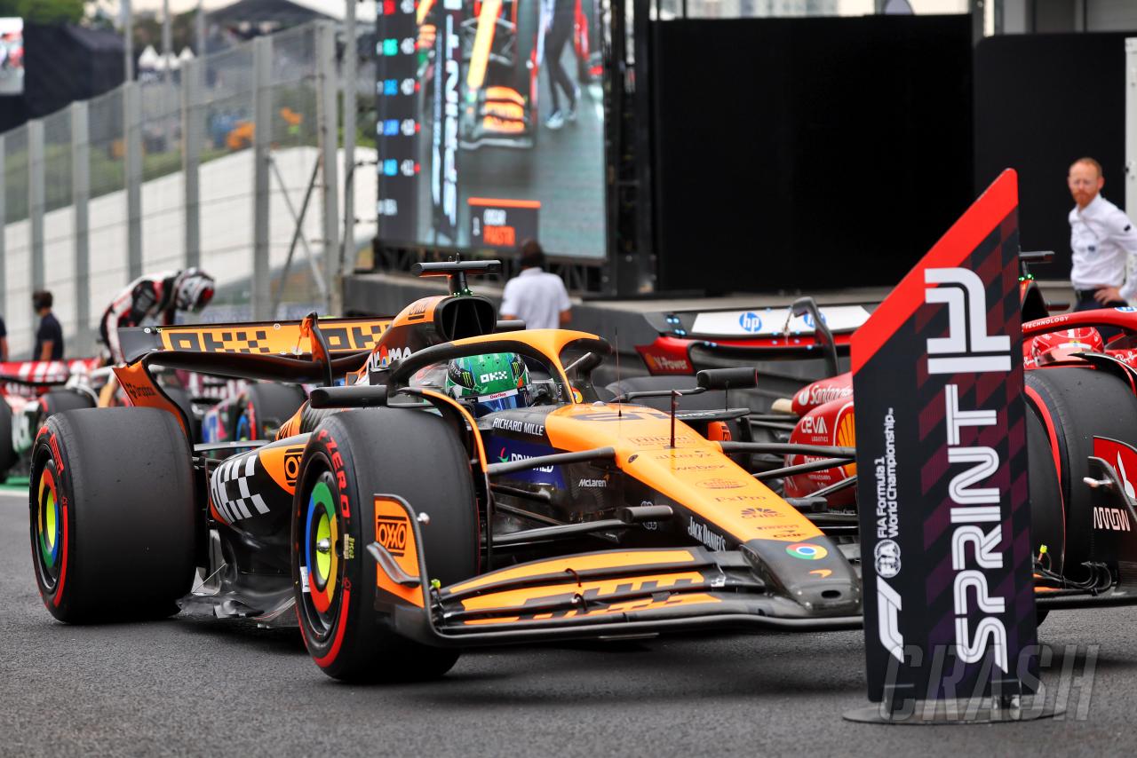 Starting grid for F1 Sao Paulo Grand Prix sprint race after penalties