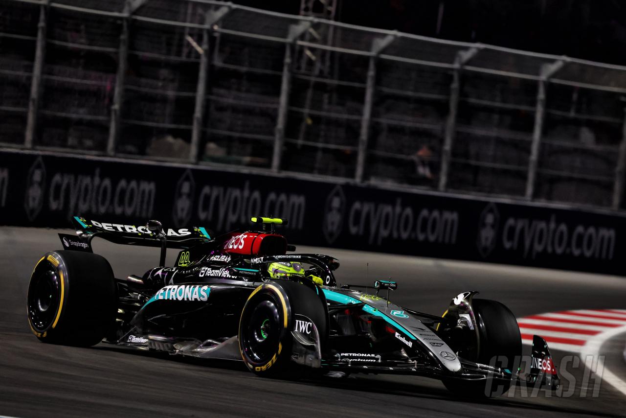 Lewis Hamilton tops first F1 Las Vegas GP practice ahead of George Russell
