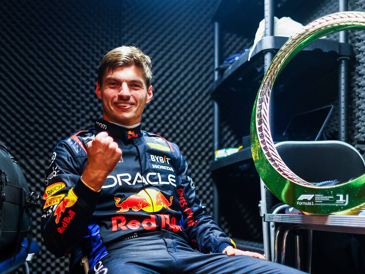 Max Verstappen: Brasilien-Pokal kommt nicht ins Red-Bull-Kabinett